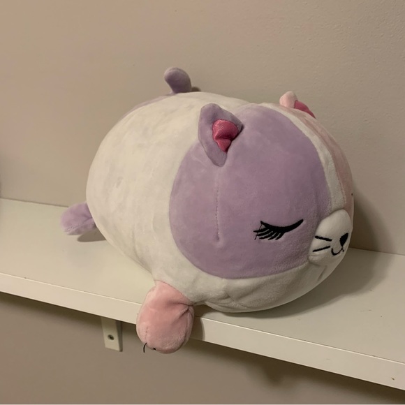 Colette cat Squishmallow Justice exclusive sleep kitty white pink purple - Picture 7 of 7
